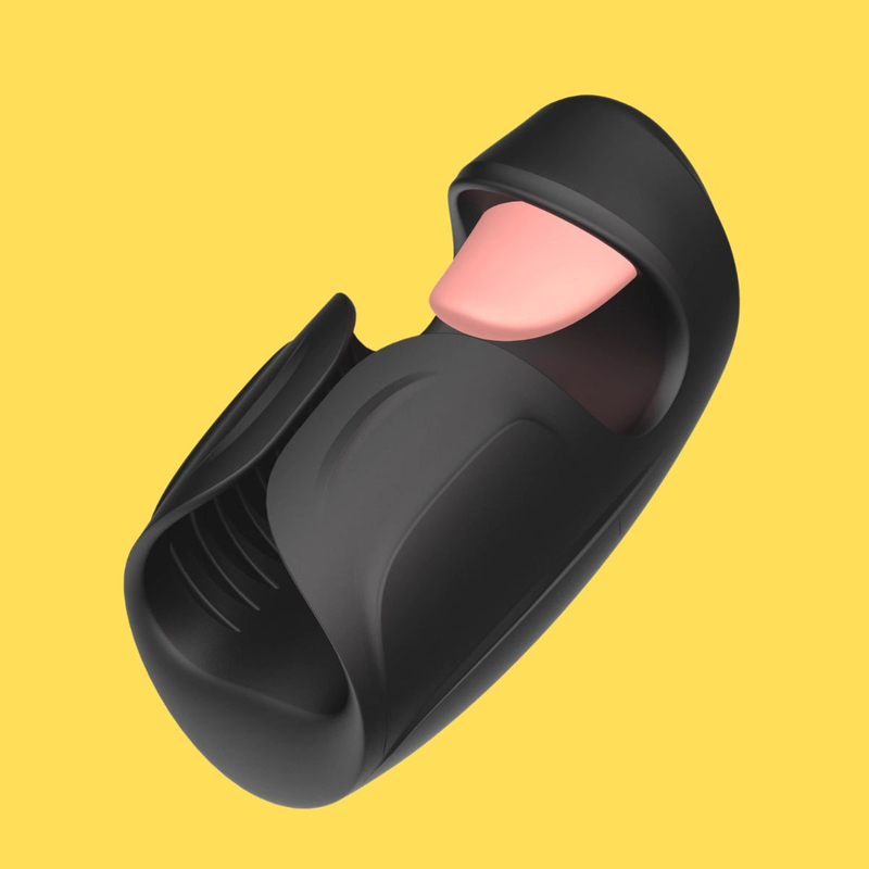 UM-YY080 Tongue Pulsation Vibrating Penis Exerciser Masturbator