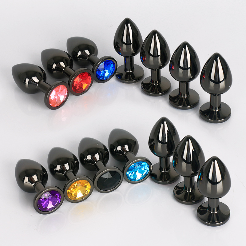UM-PL001BLK Black Metal Anal Plug
