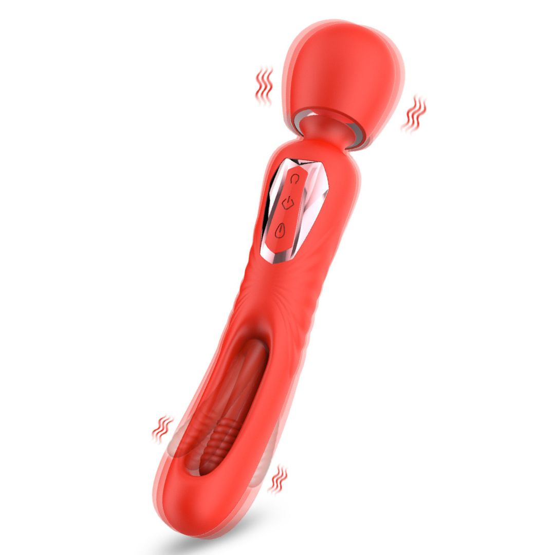UM-TG004 Tongue Tapping Vibrating AV Wand Massager