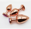 UM-PL002RG Rose Gold Metal Anal Plug