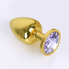 UM-PL001G Gold Metal Anal Plug - Round Shape