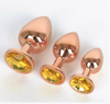 UM-PL001RG Rose Gold Metal Anal Butt Plug
