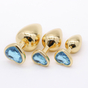 UM-PL002G Gold Metal Anal Plug - Heart Shape
