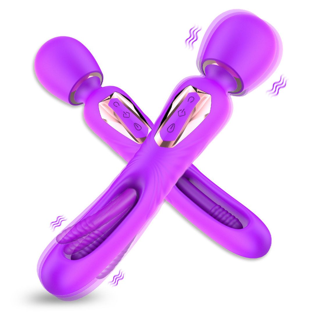 UM-TG004 Tongue Tapping Vibrating AV Wand Massager