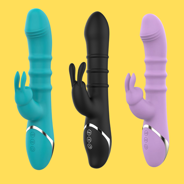 UM-DN110 Three Slid-Ring Moving Up & Down Rabbit Vibrator