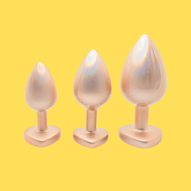 UM-GPL043RG Dazzling Blue Metal Anal Butt Plug
