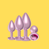 UM-GPL043PNK Dazzling Blue Metal Anal Butt Plug