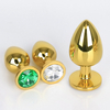 UM-PL001G Gold Metal Anal Plug - Round Shape