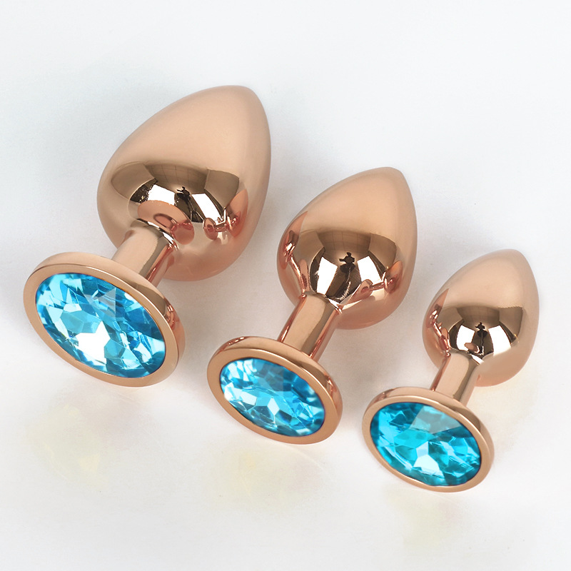 UM-PL001RG Rose Gold Metal Anal Butt Plug