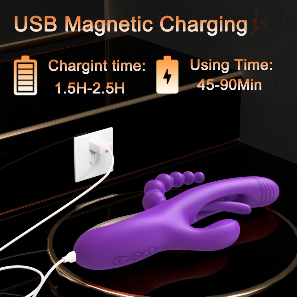 UM-TG003 Tongue Flipping Vibrator with Anal Bead