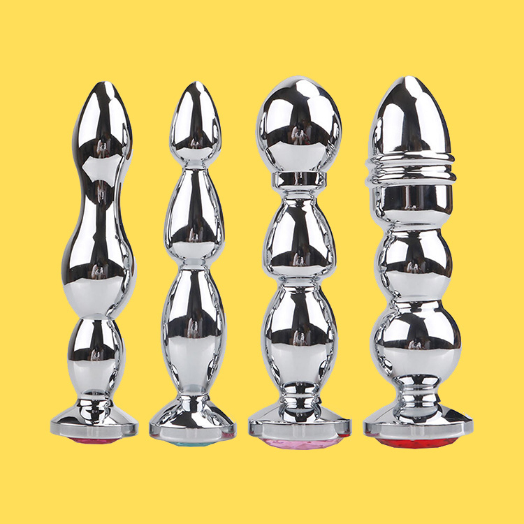 UM-PL005 Metal Anal Plug in Silver