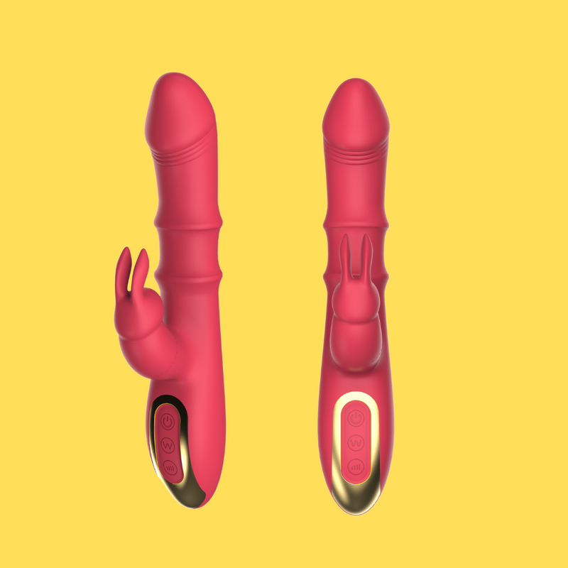 UM-VR005 2 Slid-Ring Moving Up & Down Rabbit Vibrator