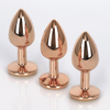 UM-PL001RG Rose Gold Metal Anal Butt Plug