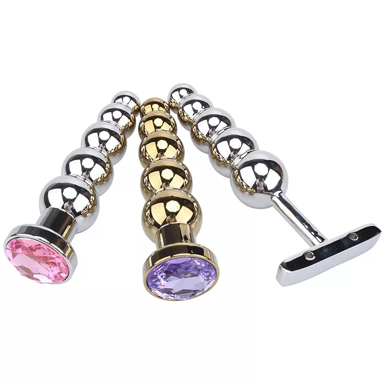 UM-PL007S Metal Anal Plug in Silver