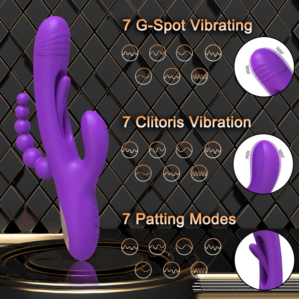 UM-TG003 Tongue Flipping Vibrator with Anal Bead