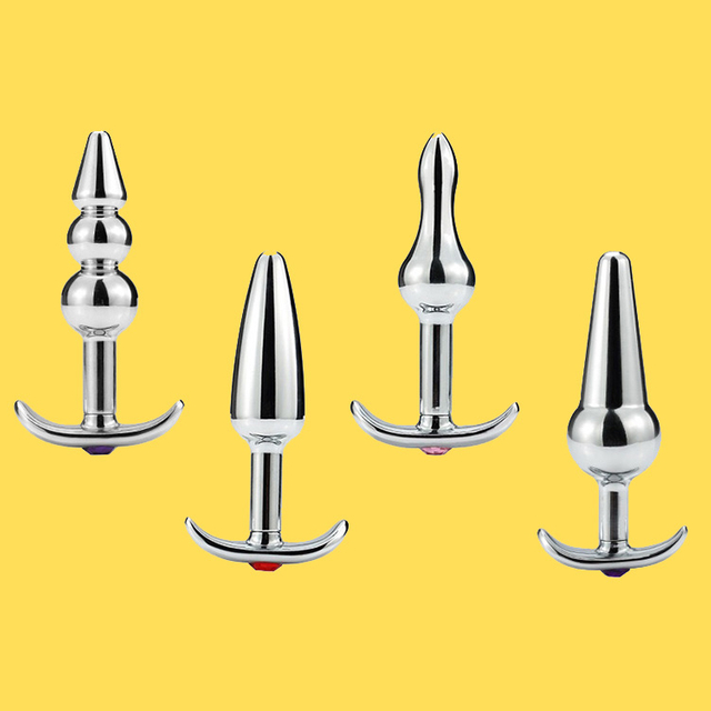 UM-PL006 Metal Anal Plug in Silver