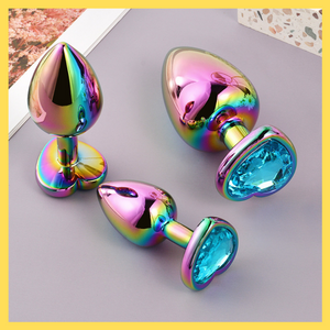 UM-PL018RG Rainbow Metal Butt Plug