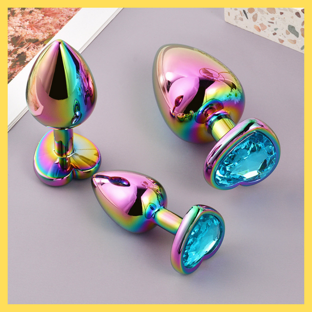 UM-PL018RG Rainbow Metal Butt Plug