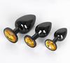 UM-PL001BLK Black Metal Anal Plug