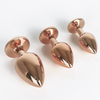 UM-PL001RG Rose Gold Metal Anal Butt Plug