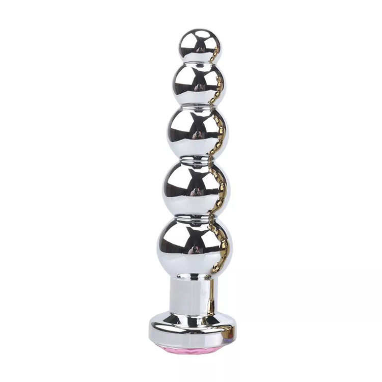 UM-PL007S Metal Anal Plug in Silver