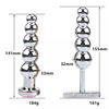 UM-PL007S Metal Anal Plug in Silver